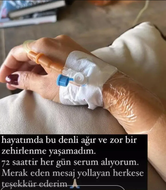 Gülben Ergen Zehirlendiğini Duyurdu: Serumlu Fotoğrafla Sağlık Durumunu Paylaştı