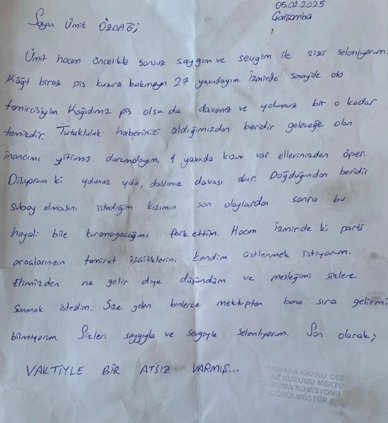 Ümit Özdağ'ı Ağlatan Mektup: “Kağıdımız Pis Olsa da Davamız Temizdir” ümit özdağ